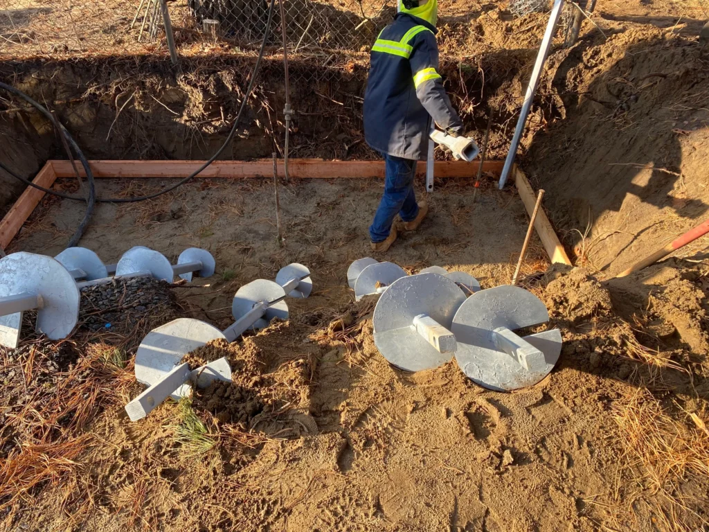 Helical Pier Installation in Dunlap, TN